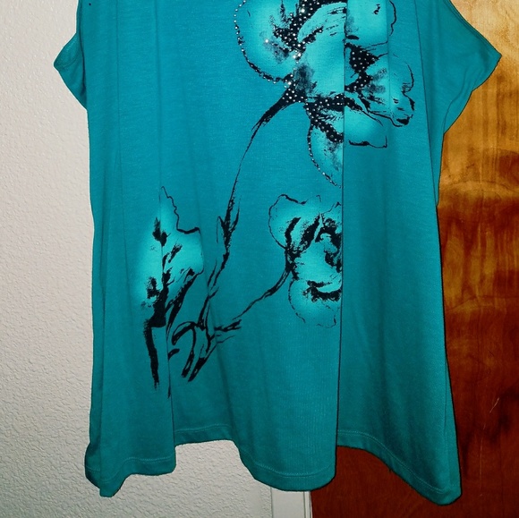 Turquoise blouse in excellent condition - Picture 3 of 3